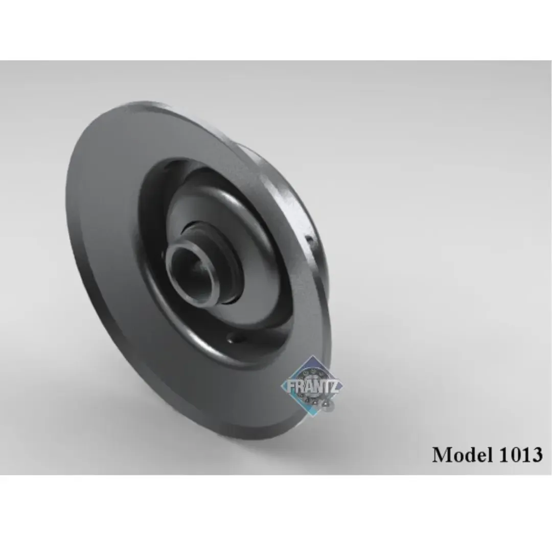 Frantz 1013 Wide Flange Non-Precision Conveyor Bearing – 1.9 in x 16 ga Tube, 7/16 in Round Bore