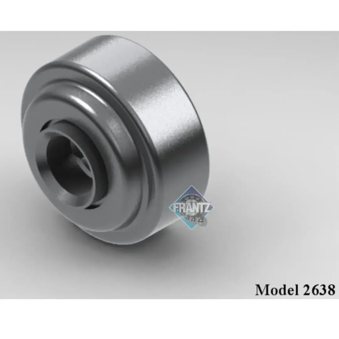 Frantz 2638 Straight-Faced Non-Precision Conveyor Bearing – 2-1/2 in x 11 ga Tube, 5/8 in Hex Bore