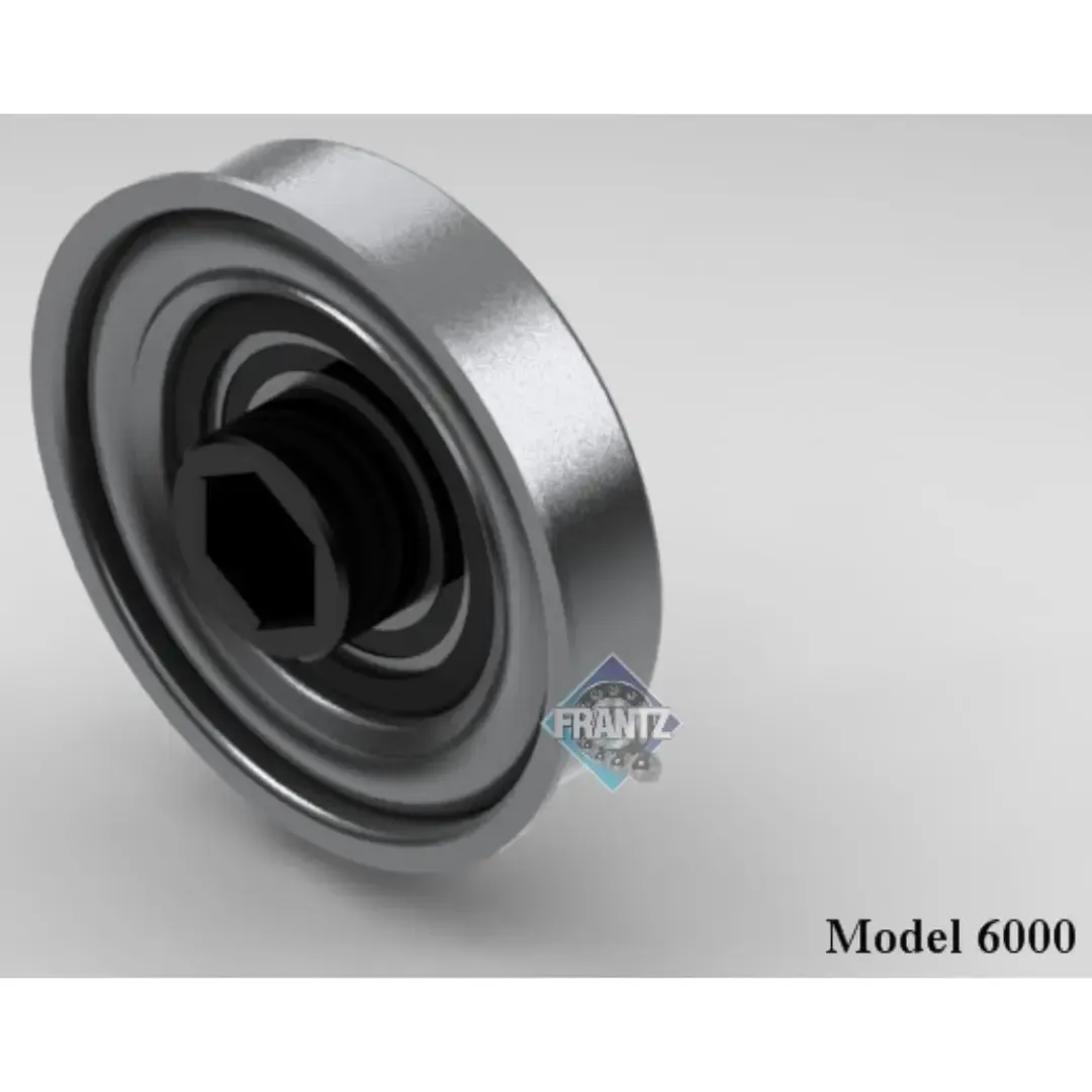 Frantz 6000 GenStar® ABEC-1 Precision Conveyor Bearing – 3-1/2 in x 9 ga Tube, 11/16 in Hex Bore