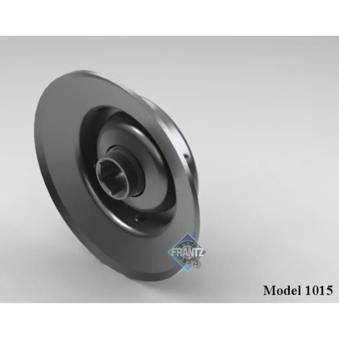Frantz 1015 Wide Flange Non-Precision Conveyor Bearing – 1.9 in x 16 ga Tube, 7/16 in Hex Bore