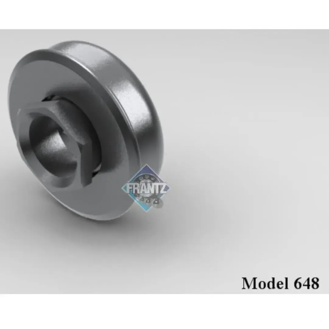 Frantz 0648 Non-Precision Conveyor Bearing – 1-5/8 in x 14 ga Tube, 7/16 in Hex Bore