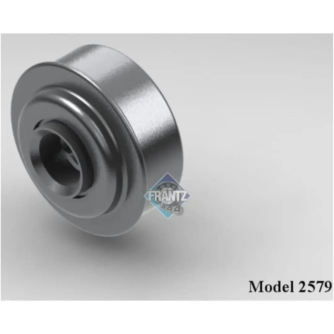 Frantz 2579 Power Swage Non-Precision Conveyor Bearing – 2-1/2 in x 11 ga Tube, 5/8 in Hex Bore