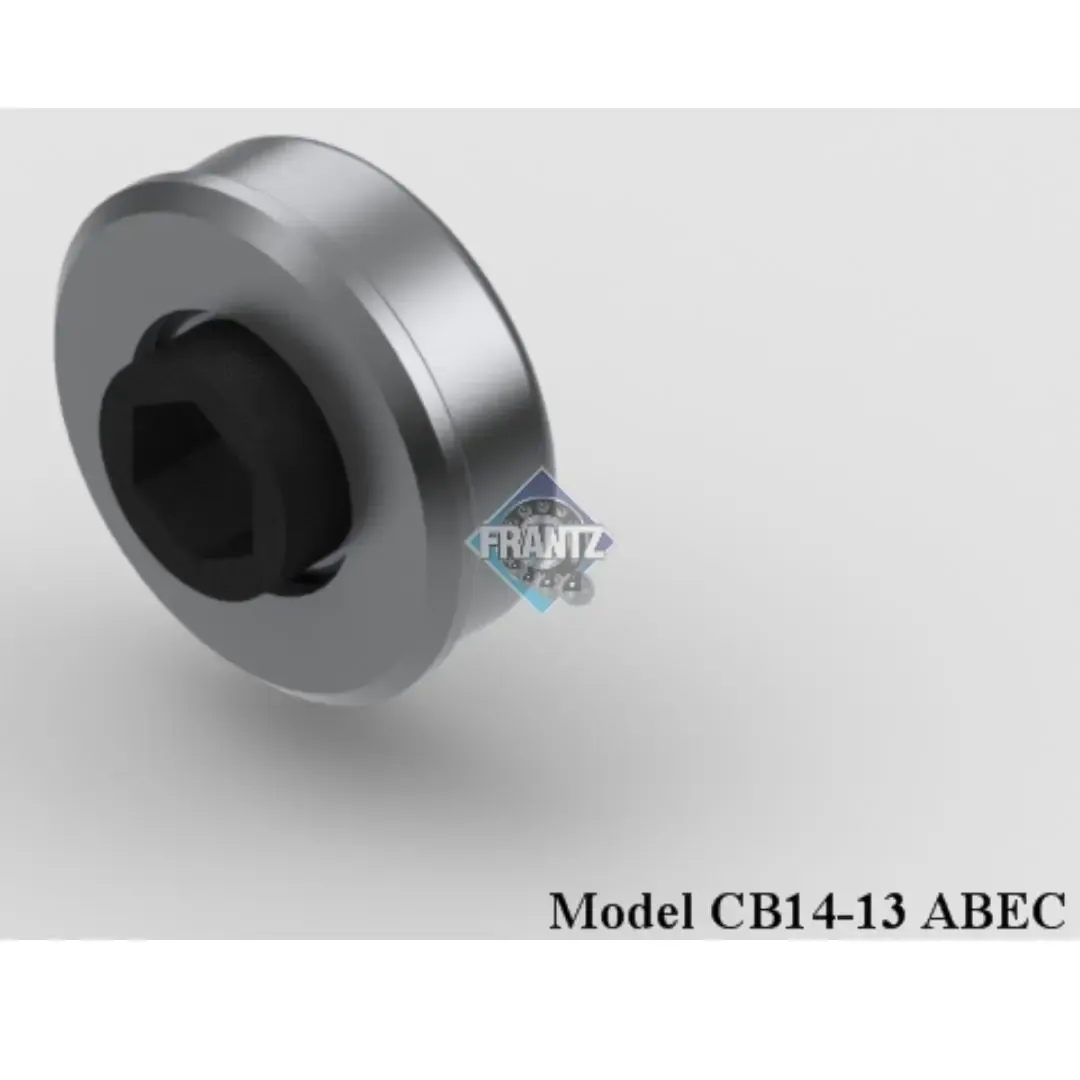 Frantz CB14-13 Machined ABEC-1 Precision Conveyor Bearing – 1-5/8 in x 14 ga Tube, 7/16 in Hex Bore