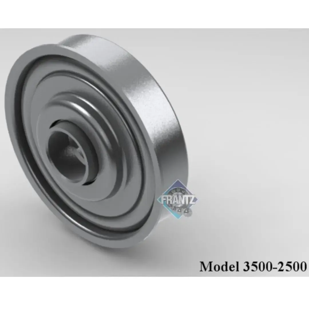Frantz 3500-2500 Non-Precision Conveyor Bearing – 3-1/2 in x 9 ga Tube, 11/16 in Hex Bore