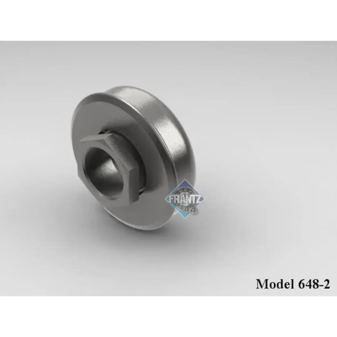 Frantz 0648-2 Non-Precision Conveyor Bearing – 1-5/8 in x 14 ga Tube, 3/8 in Hex Bore