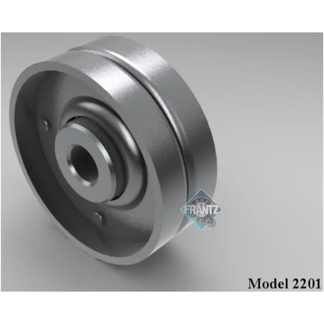 Frantz 2201 Tortoise Shell® Steel Idler &amp; Guide Wheel – 1-31/32 in OD, 1/4 in Bore