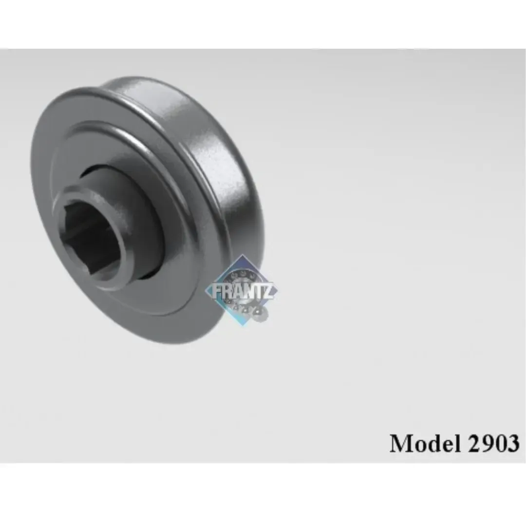 Frantz 2903 Non-Precision Conveyor Bearing – 1-5/8 in x 18 ga Tube, 7/16 in Hex Bore