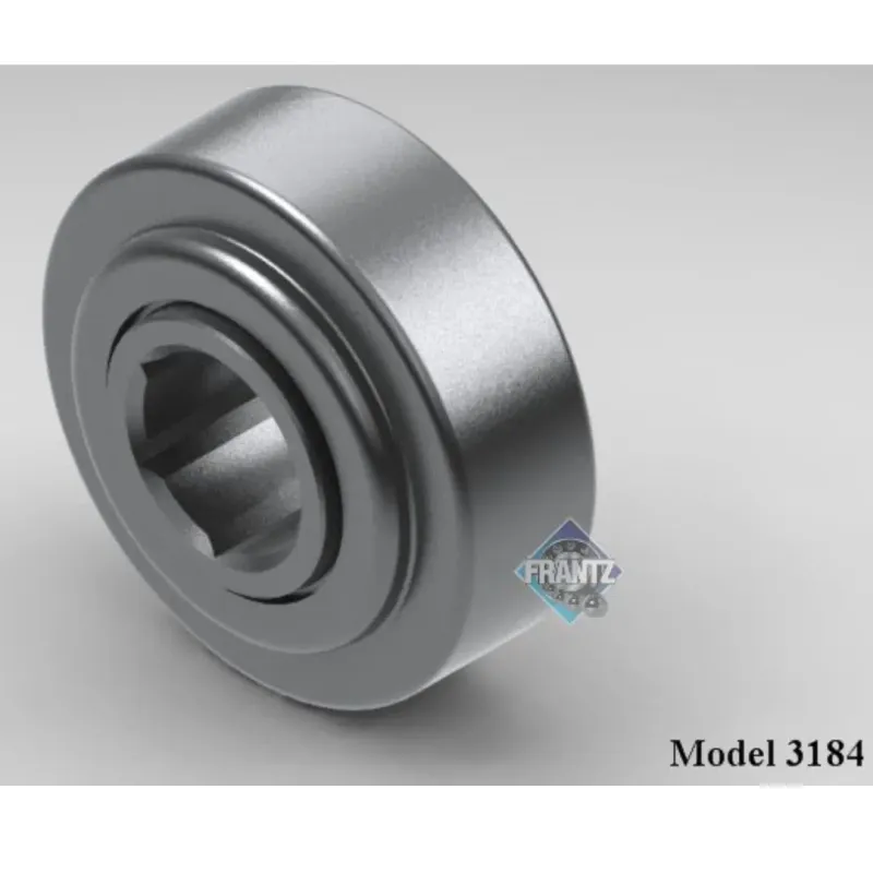 Frantz 3184 Straight-Faced Semi-Precision Conveyor Bearing – 3-1/2 in x 0.300 in wall Tube, 1 in He…