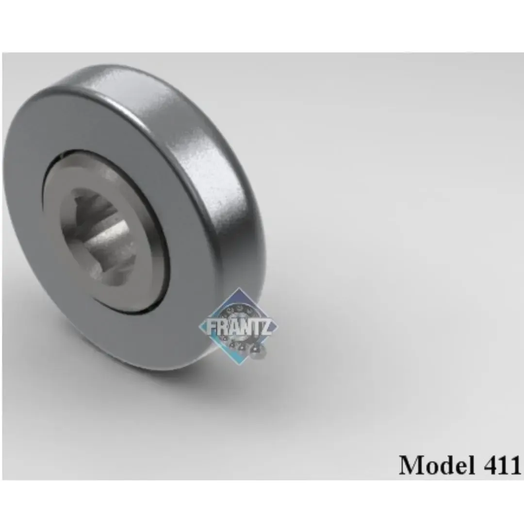 Frantz 0411 Straight-Faced Non-Precision Conveyor Bearing – 1.9 in x 12 ga Tube, 7/16 in Hex Bore