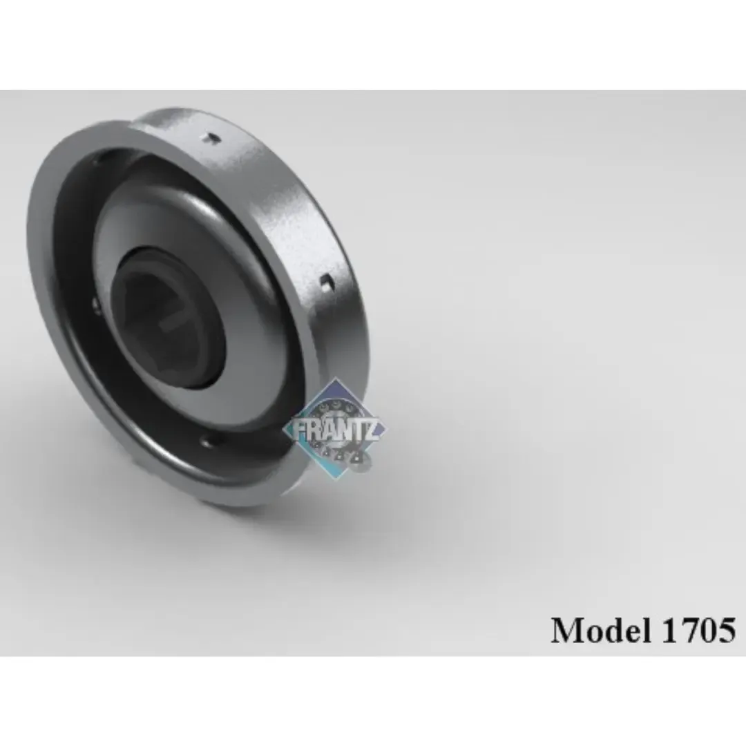 Frantz 1705 Non-Precision Conveyor Bearing – 1-7/8 in x 13 ga Tube, 7/16 in Hex Bore