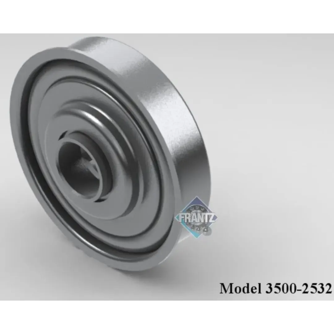 Frantz 3500-2532 Non-Precision Conveyor Bearing – 3-1/2 in x 9 ga Tube, 11/16 in Hex Bore