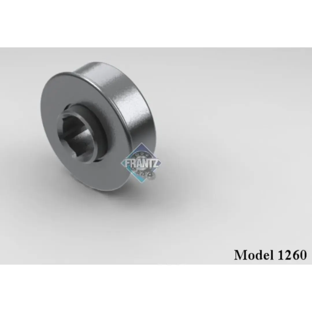 Frantz 1260 Non-Precision Conveyor Bearing – 1-3/8 in x 16 ga Tube, 7/16 in Hex Bore