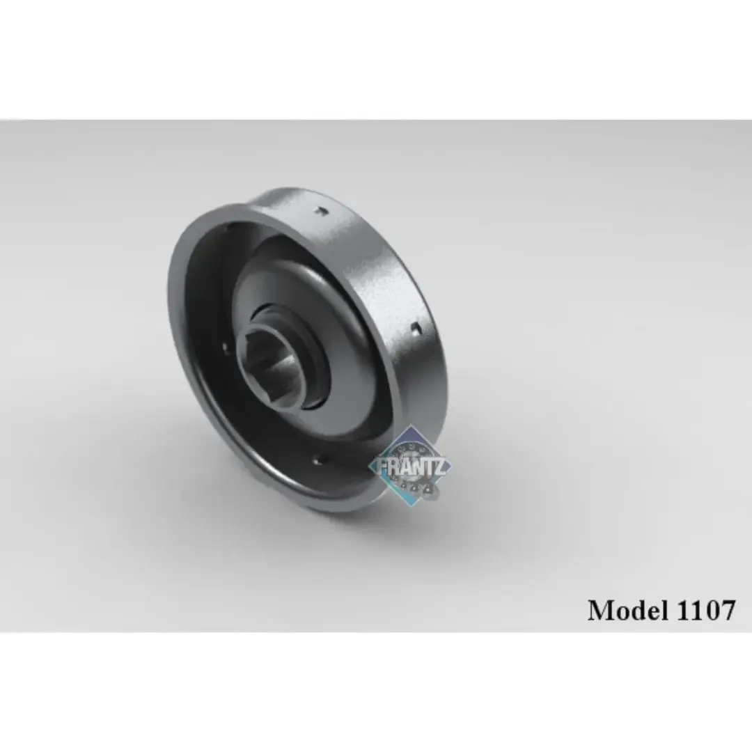Frantz 1107 Non-Precision Conveyor Bearing – 2 in x 16 ga Tube, 7/16 in Hex Bore