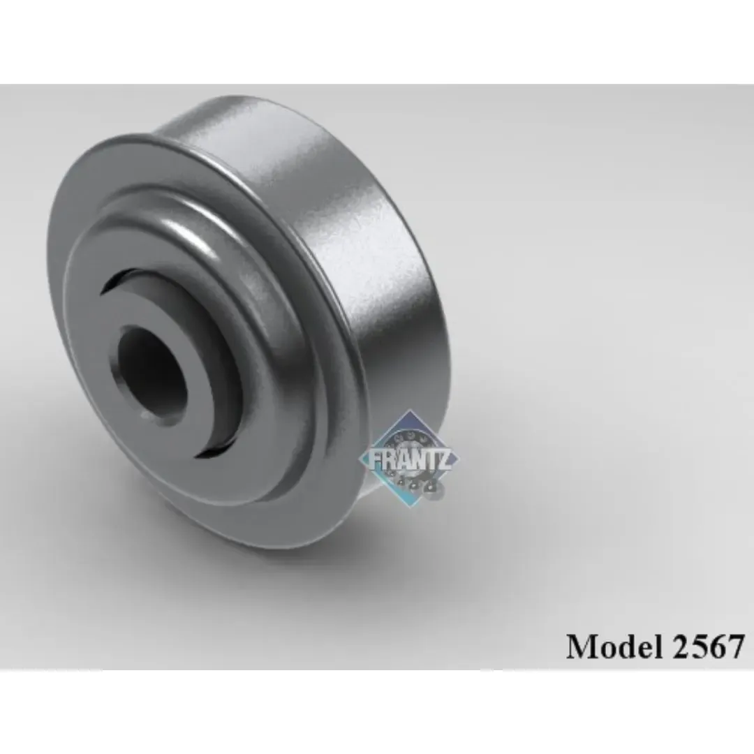 Frantz 2567 Power Swage Non-Precision Conveyor Bearing – 2-1/2 in x 11 ga Tube, 7/16 in Hex Bore