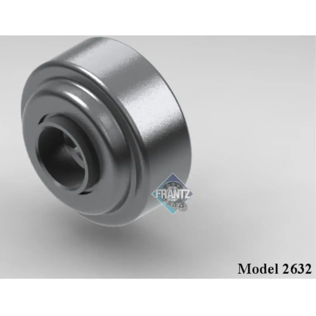 Frantz 2632 Straight-Faced Non-Precision Conveyor Bearing – 2-1/2 in x 11 ga Tube, 11/16 in Hex Bore