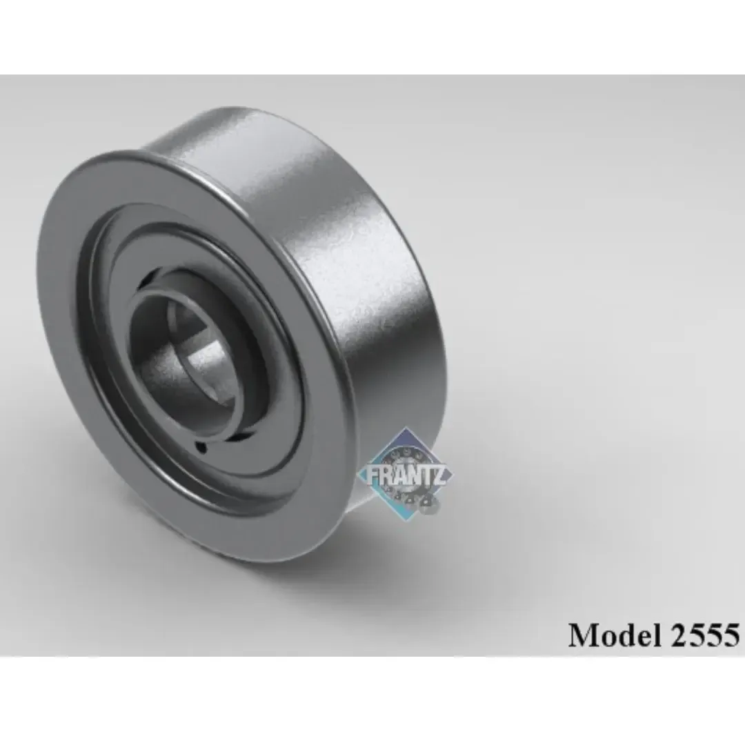 Frantz 2555 Power Swage Non-Precision Conveyor Bearing – 2-1/2 in x 11 ga Tube, 11/16 in Hex Bore