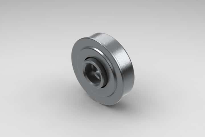 Frantz 1624 Non-Precision Conveyor Bearing – 1.9 in x 9 ga Tube, 7/16 in Hex Bore