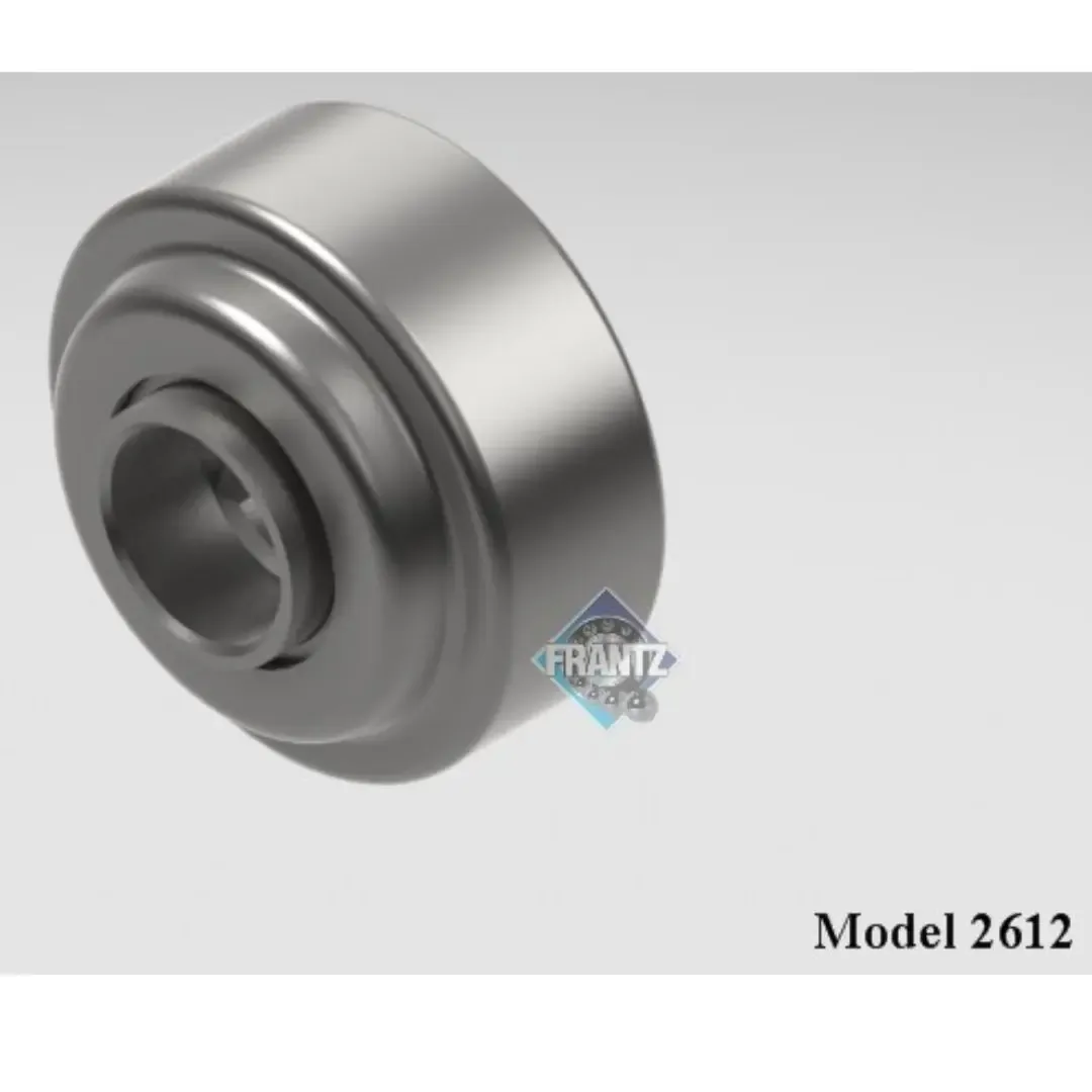 Frantz 2612 Straight-Faced Non-Precision Conveyor Bearing – 2-1/2 in x 11 ga Tube, 11/16 in Hex Bore