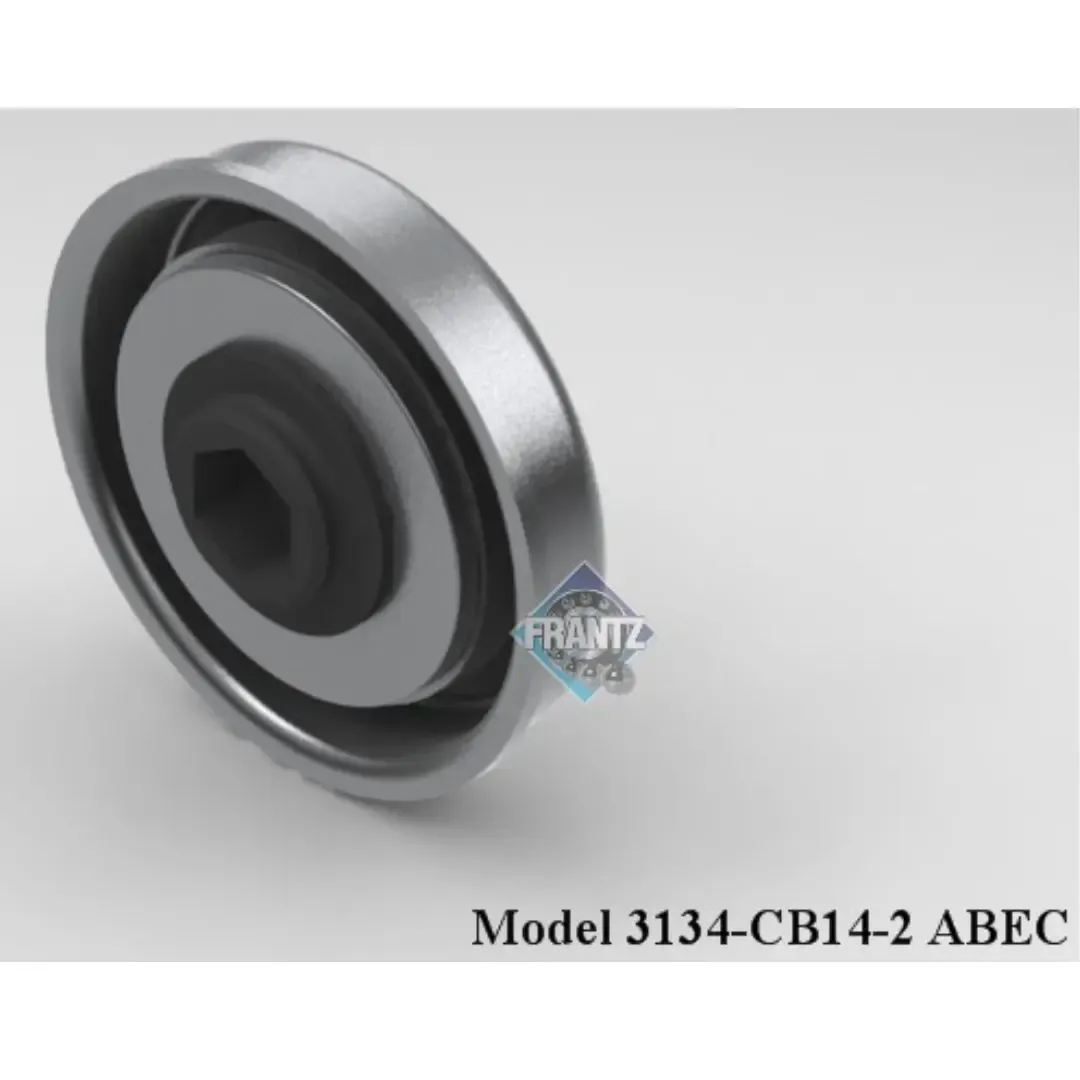Frantz 3134-CB14-2 Machined ABEC-1 Precision Conveyor Bearing – 2-1/4 in x 16 ga Tube, 7/16 in Hex …
