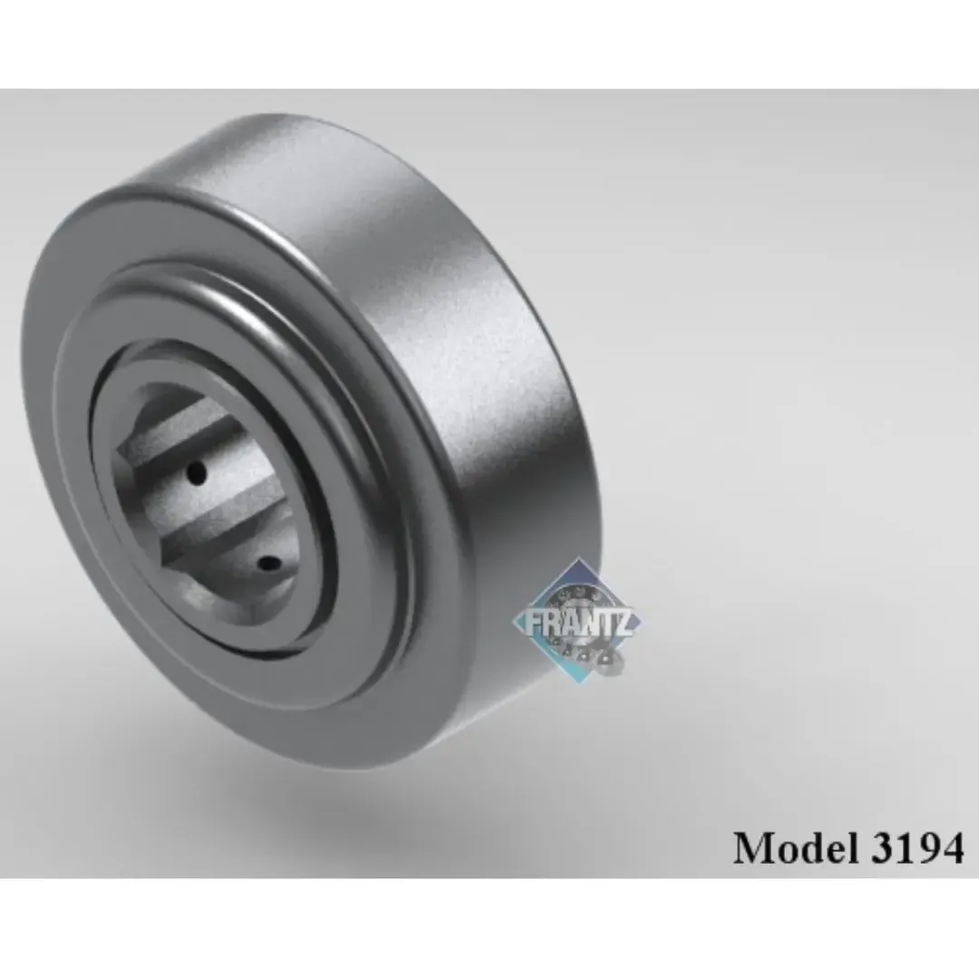 Frantz 3194 Straight-Faced Semi-Precision Conveyor Bearing – 3-1/2 in x 0.300 in wall Tube, 1 in He…