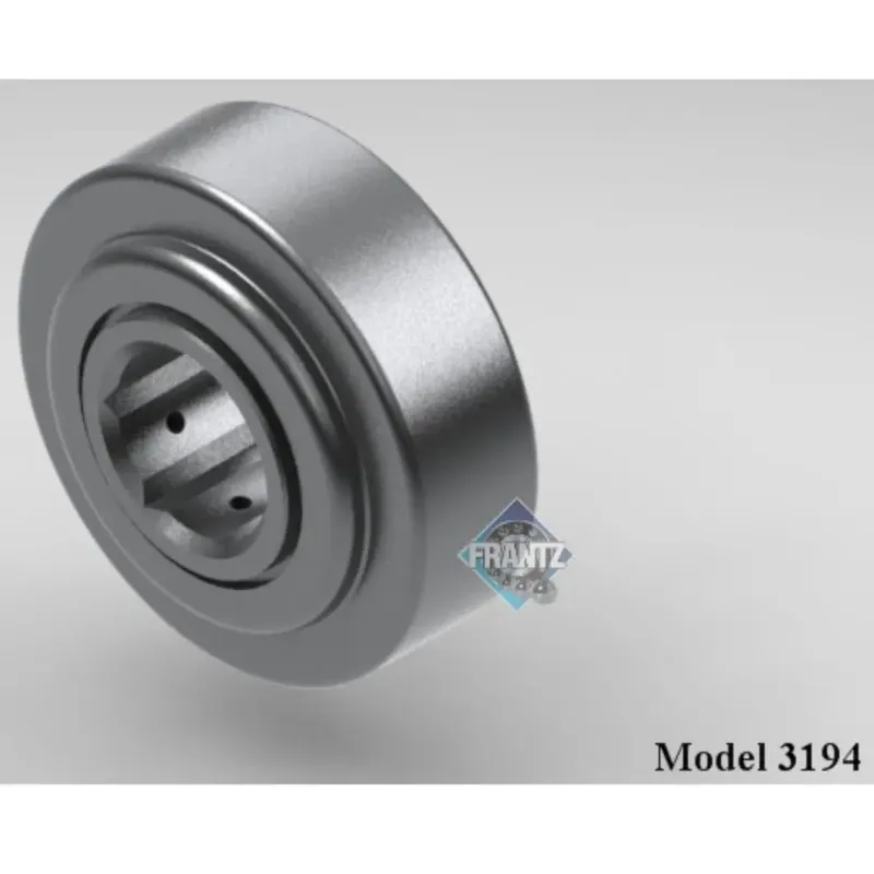Frantz 3194 Straight-Faced Semi-Precision Conveyor Bearing – 3-1/2 in x 0.300 in wall Tube, 1 in He…