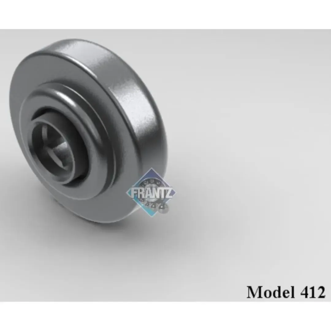 Frantz 0412 Straight-Faced Non-Precision Conveyor Bearing – 1.9 in x 12 ga Tube, 7/16 in Hex Bore