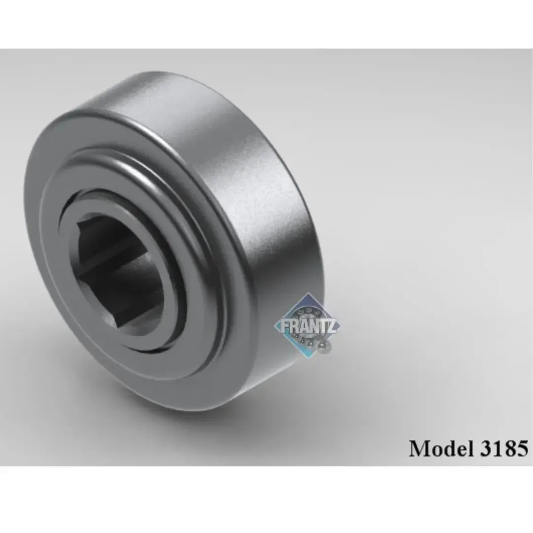 Frantz 3185 Straight-Faced Semi-Precision Conveyor Bearing – 3-1/2 in x 0.300 in wall Tube, 1 in He…