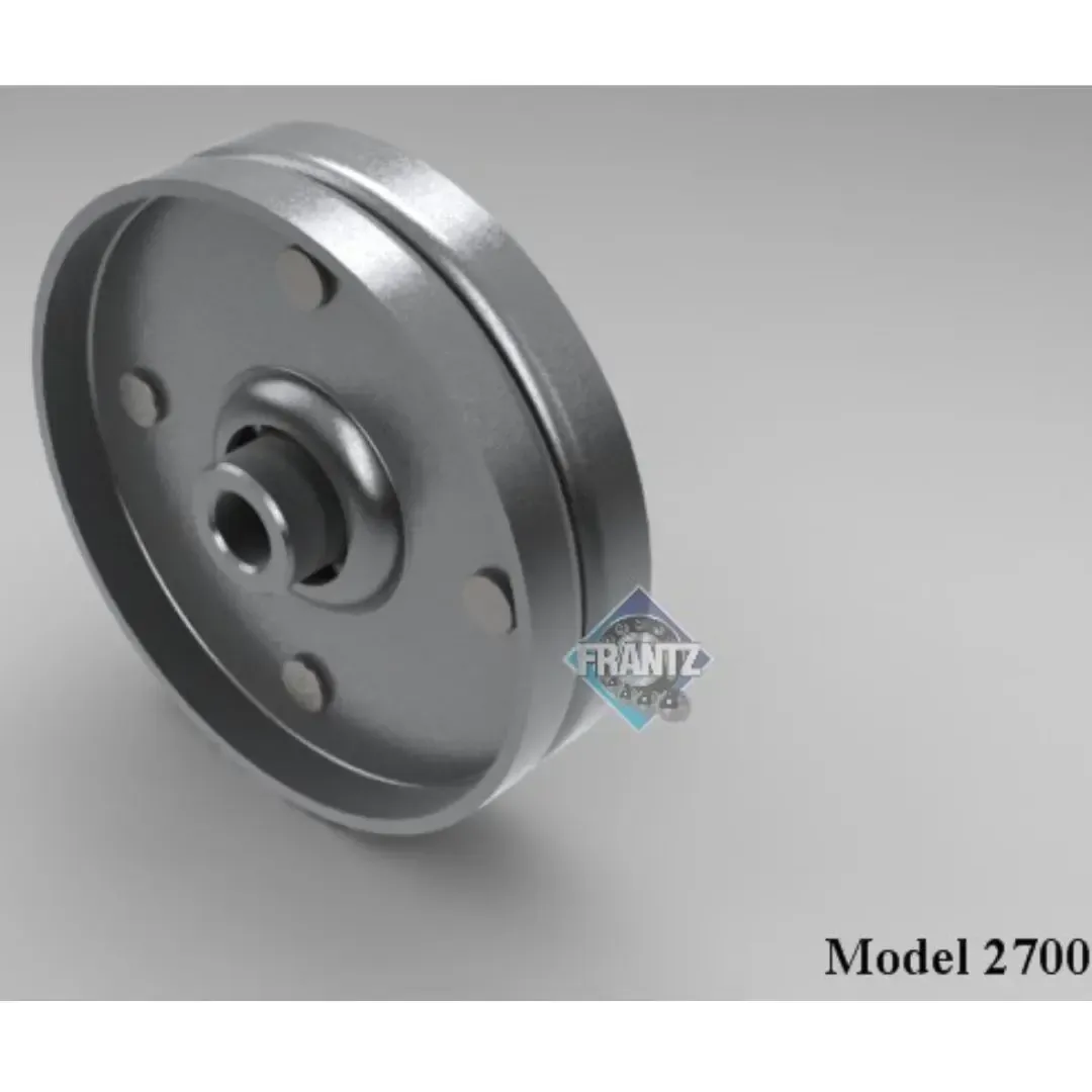 Frantz 2700 Tortoise Shell® Steel Idler &amp; Guide Wheel – 2-3/4 in OD, 5/16 in Bore