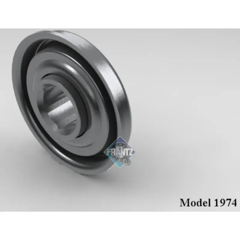 Frantz 1974 GenII® Semi-Precision Conveyor Bearing – 2-1/2 in x 11 ga Tube, 11/16 in Hex Bore
