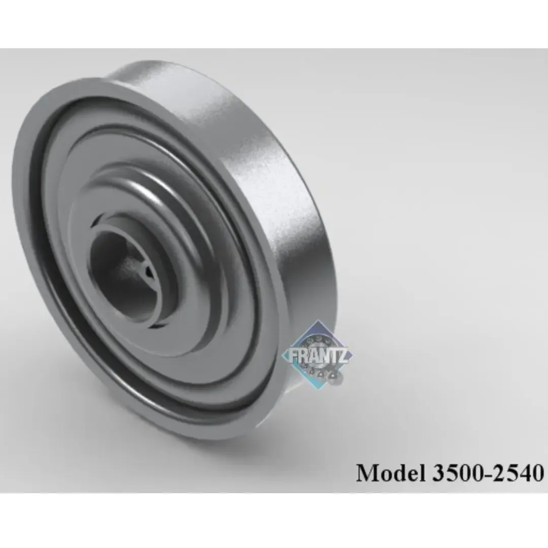 Frantz 3500-2540 Non-Precision Conveyor Bearing – 3-1/2 in x 9 ga Tube, 11/16 in Hex Bore