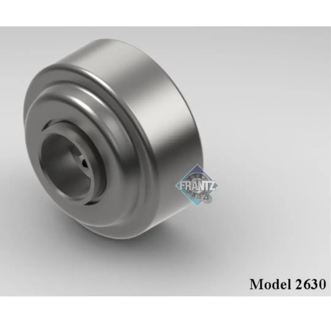 Frantz 2630 Straight-Faced Non-Precision Conveyor Bearing – 2-1/2 in x 11 ga Tube, 11/16 in Hex Bore