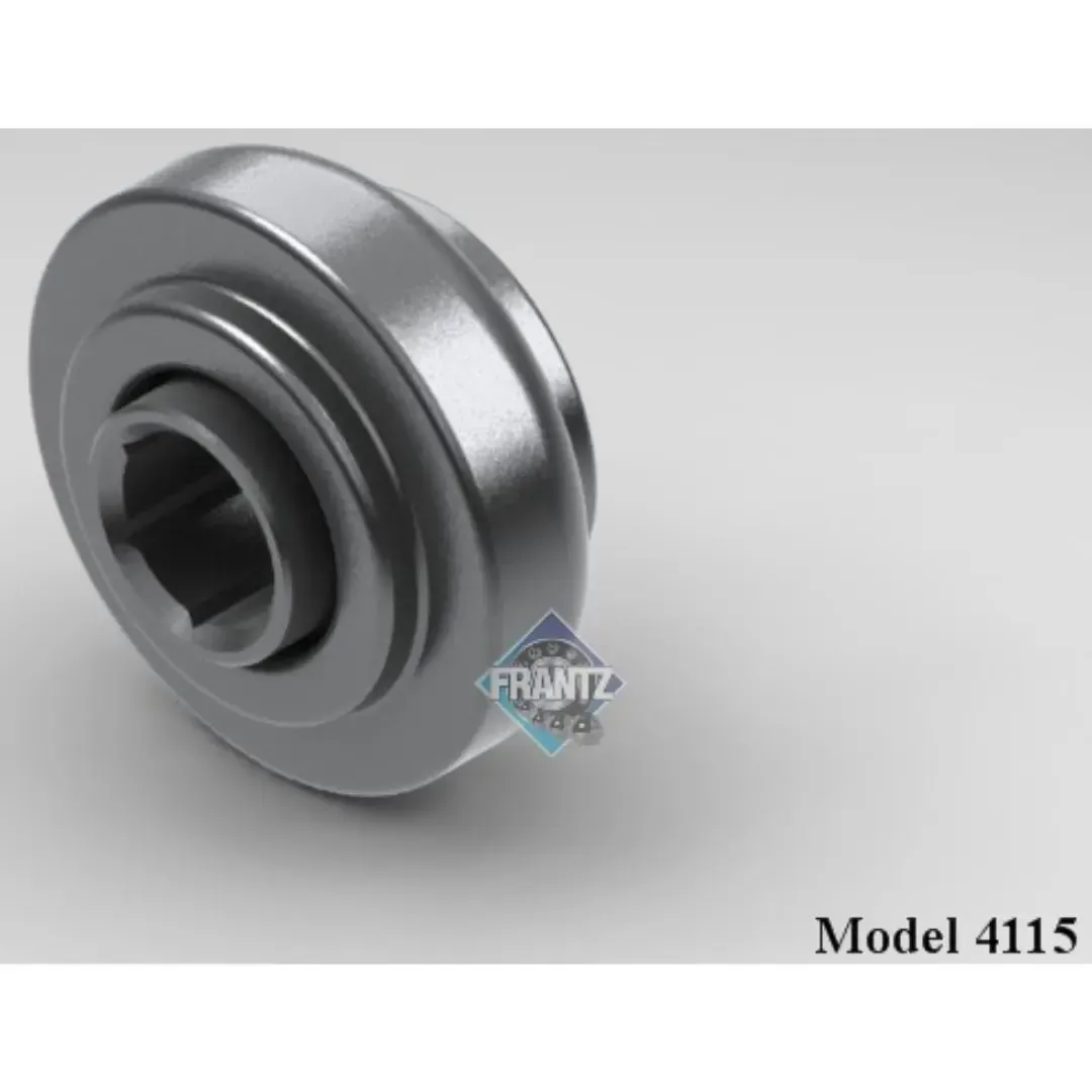 Frantz 4115 Straight-Faced Non-Precision Conveyor Bearing – 2-1/2 in x 11 ga Tube, 11/16 in Hex Bore