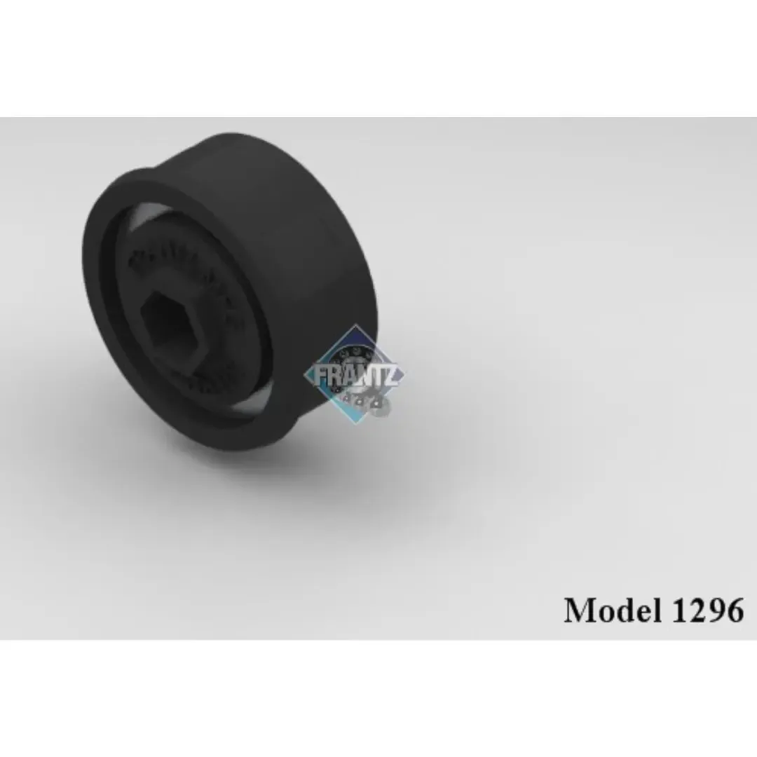 Frantz 1296 Polymer Housed ABEC-1 Precision Conveyor Bearing – 1-3/8 in x 18 ga Tube, 5/16 in Hex B…
