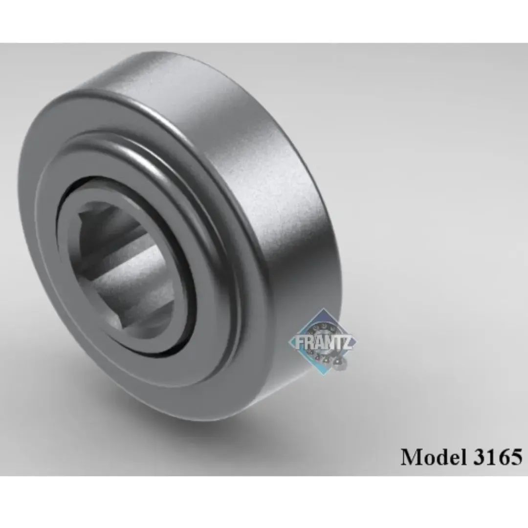 Frantz 3165 Straight-Faced Semi-Precision Conveyor Bearing – 3-1/2 in x 0.300 in wall Tube, 1-1/16 …