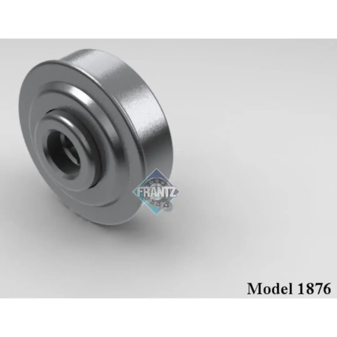 Frantz 1876 Non-Precision Conveyor Bearing – 2 in x 16 ga Tube, 7/16 in Hex Bore