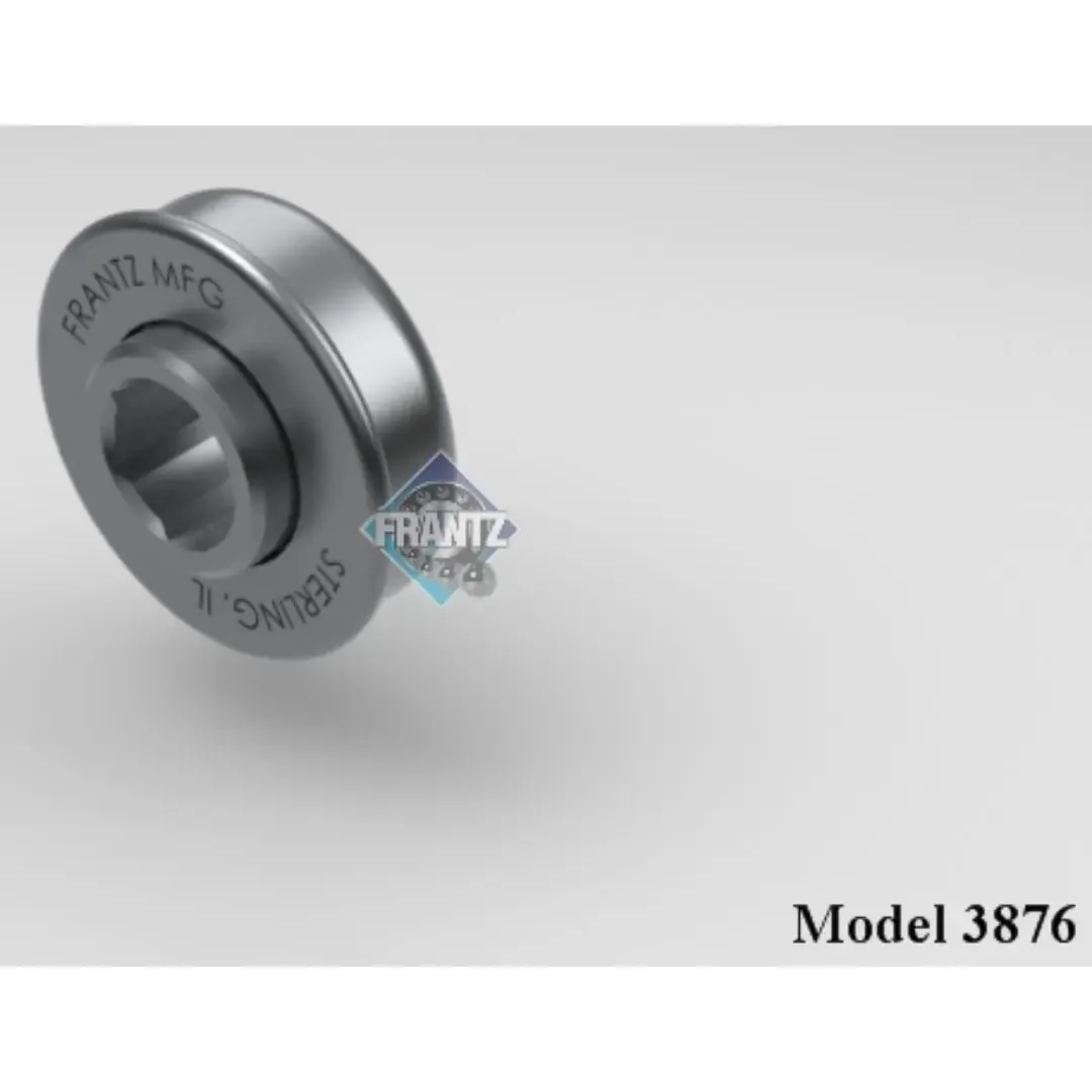 Frantz 3876 Non-Precision Conveyor Bearing – 1 in x 16 ga Tube, 5/16 in Hex Bore