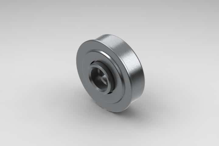 Frantz 1634 Non-Precision Conveyor Bearing – 1.9 in x 9 ga Tube, 7/16 in Hex Bore
