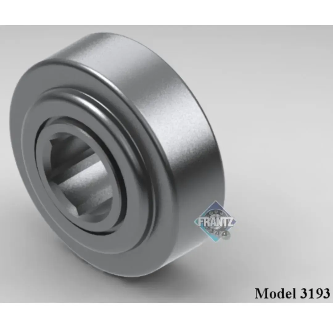 Frantz 3193 Straight-Faced Semi-Precision Conveyor Bearing – 3-1/2 in x 0.300 in wall Tube, 1 in He…