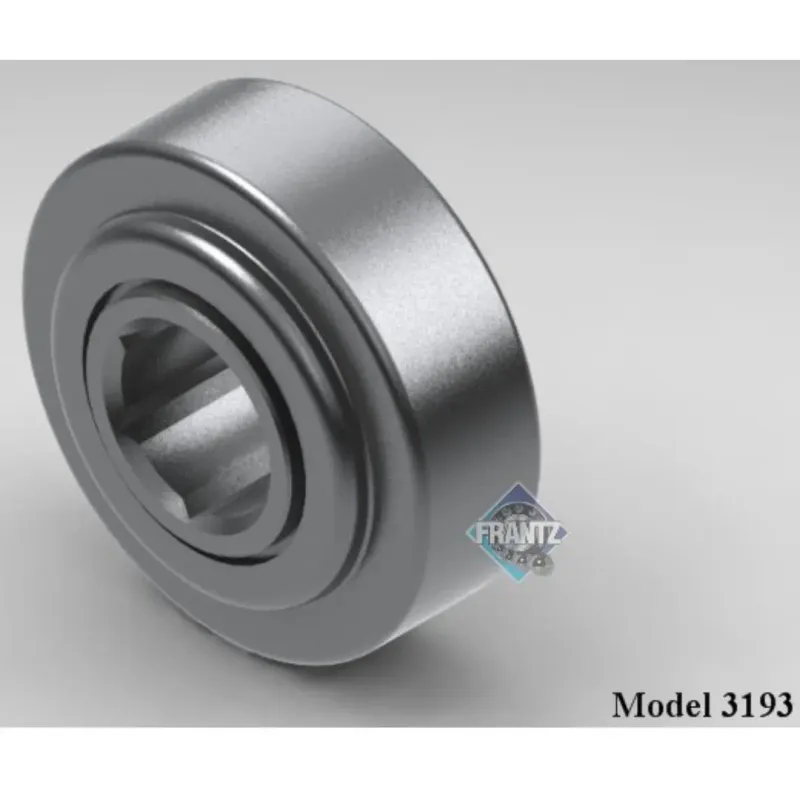 Frantz 3193 Straight-Faced Semi-Precision Conveyor Bearing – 3-1/2 in x 0.300 in wall Tube, 1 in He…