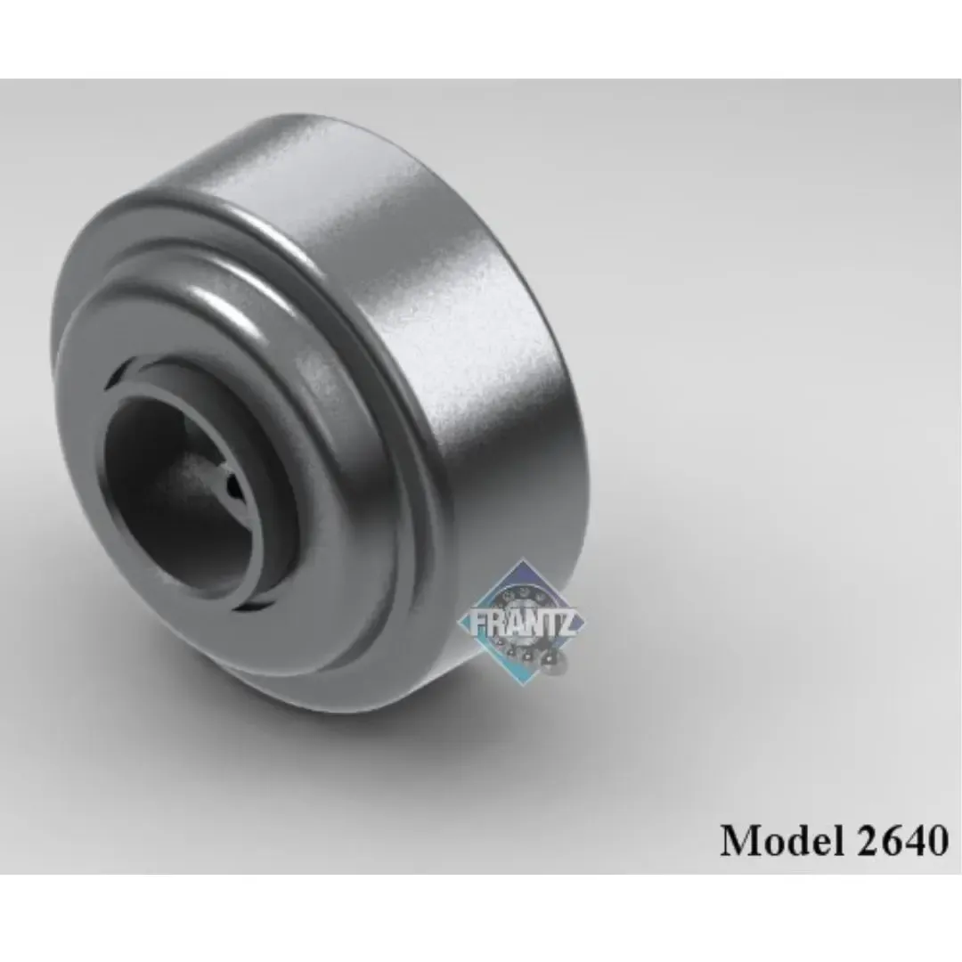 Frantz 2640 Straight-Faced Non-Precision Conveyor Bearing – 2-1/2 in x 11 ga Tube, 11/16 in Hex Bore