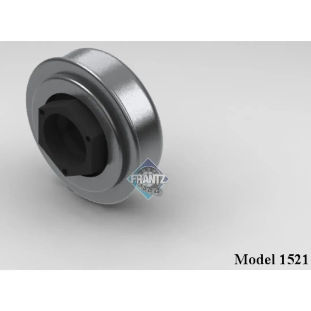 Frantz 1521 Non-Precision Conveyor Bearing – 1-5/8 in x 16 ga Tube, 7/16 in Hex Bore