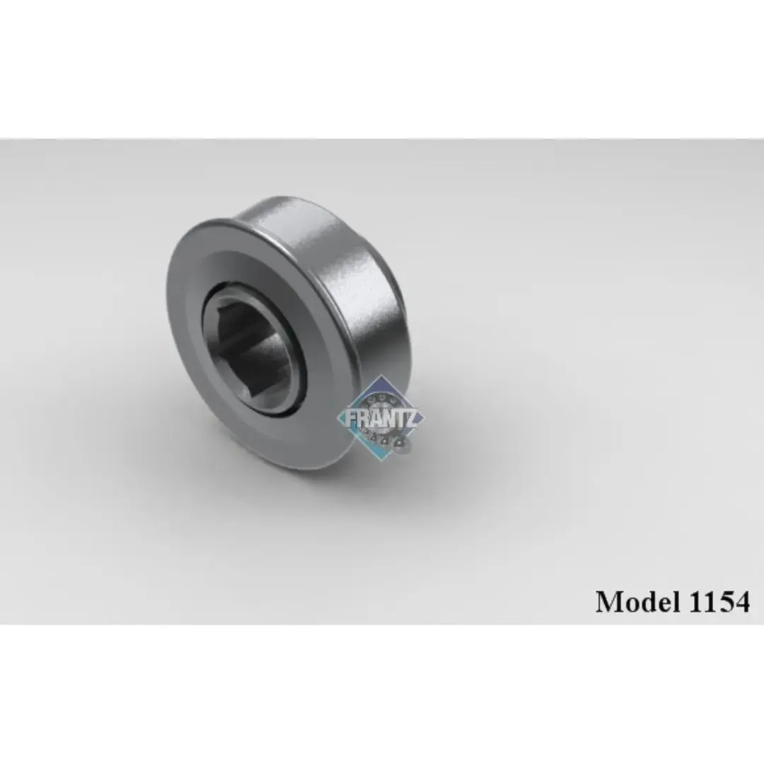 Frantz 1154 Non-Precision Conveyor Bearing – 1-1/4 in x 18 ga Tube, 7/16 in Hex Bore
