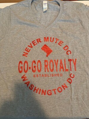 Athletic Style Go-Go Royalty Gray/Red Womens T-Shirt