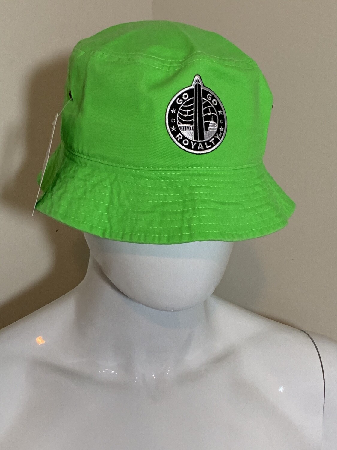 Neon Green Go-Go Royalty Bucket Hat