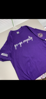 Purple Go-Go Royalty Short Sleeve T-shirt w. Purple Patch