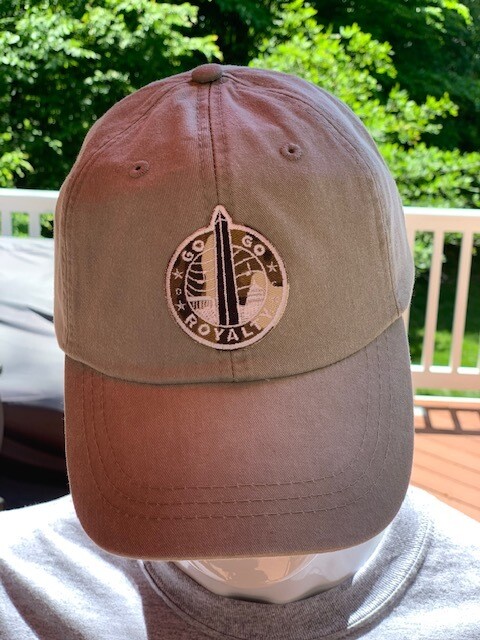 Go-Go Royalty Light Gray Unstructured Cap with the Camo Go-Go Royalty Patch