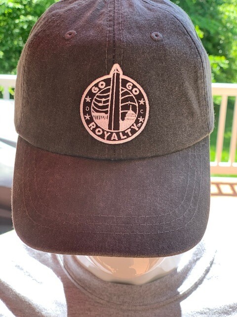 Go-Go Royalty Dary Gray Unstructured Cap with the Black Go-Go Royalty Patch