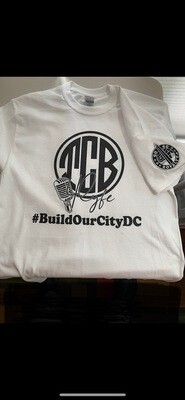 White TCB &amp; Go-Go Royalty Short Sleeve T-shirt
 (Patch)
