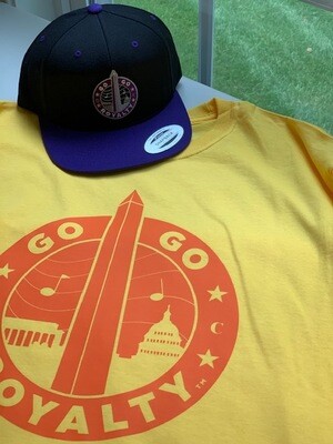 Mustard Yellow Go-Go Royalty Short Sleeve T-shirt w/Team GGR Logo and Patch