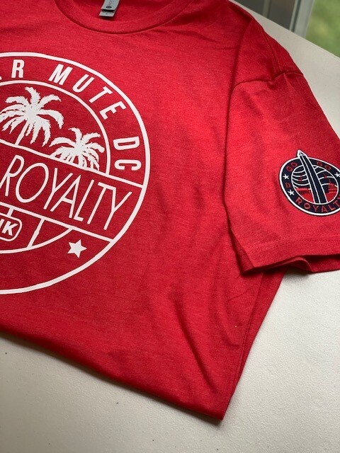Red Go-Go Royalty Short Sleeve Never Mute T-Shirt w/Team GGR Logo